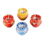 The Aroma Cart Scented matki Diya Set of 4||Scented diyas||matki diyas||Matka Diya|| for Home Decor