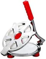 Puri Press Machine with Handle, Stainless Steel Roti Press Papad/Khakhra/Chapati Maker (SET 1)