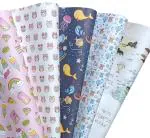 Aakar Pack of 5, Gift Wrapping Paper, 29 x 19 inches, Wrapping Paper, Gift Paper, colorful wrapping paper, gift wrapping paper sheet