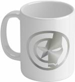 Shieldsmore Ceramic Iron Man Coffee, 325ml White Ceramic Coffee Mug (325 ml)