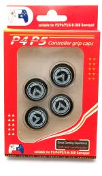 TMG Designer Series Thumb Grip for PS5,PS4,PS3, Xbox One, Xbox 360 and NS-PRO(4Pcs)Black