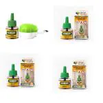 Herbal Strategi Mosquito Repellent Vaporizer Refill - 40ml (Pack of 4) + Vaporizer Machine