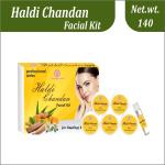 Soundarya Herbs Haldi Chandan Facial Kit for Natural Healthy Glowing Skin, Instant Glow 140G