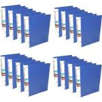 Risheeraj 2D Ring Binder File For Document Storage Folder File A4 Size (Blue, Pack of 16)