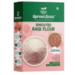 SPROUT FEAST Sprouted Ragi Flour 800G Nachni Flour Ragi Satva Kodra Taidalu Kezhvaragu Finger Millet Flour 100% Homemade AND Naturally Dried Gluten Free Suitable for All Age Groups
