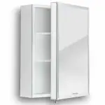 Plantex Platinum 304 Grade Stainless Steel Bathroom Mirror Cabinet (Size 16 X 24 Inches) Bathroom and Wash Basin Cabinet with Mirror/Bathroom Accessories - Chrome Finish