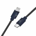 Amkette Black Type C to iPhone (8 Pin) PD Fast Charge & Sync Cable - 20W