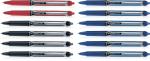 Pilot Hi-Tecpoint V7 RT Fine Point Liquid Ink Pen | Tip Size - 0.7MM | Retractable and Refillable | Dimpled Rubber Grip with Unique Dimple Tip Technology | Ink Colour - 6 Blue, 4 Black and 2 Red | Pack of 12