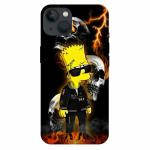 Voleano back cover for I Phone 13, Bart, Simpson, Adidas, Yeezy, Black