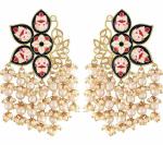 Gyaan Jewels Handmade Gold Plated Jhumki Earring Black (Women and Girls)
