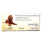 Clear kill F97 Flea and Tick Spot On for Dogs, weighing between 20 kg to 40 kg, 2.68 ml