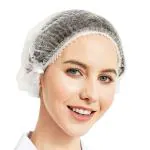 ETS Handpro Hairnet Disposable Stretchable Caps - Cover Hair For Cooking & Hygiene (White Color) - 100 Pcs Pack of 1