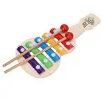 ShopiMoz Guitar Wooden Toy (5 Knocks) Kids First Musical Sound Instrument Toy