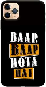 CustomEra iPhone 11 Pro Max Multicolour Baap Baap Hota H Quote Polycarbonate Hard Case Back Cover