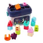 Himanshu tex Baby and Toddler First Block Shape ABCD Shape Learning Activity Toy (Blue)