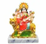 NAVYAKSH Maa Durga Devi Idol Statue Sherawali MATA Rani Spiritual Puja Vastu Showpiece Figurine