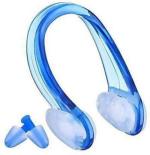 PROSPO Swimming Nose Clip and Ear Plugs combo Pool Accessories (BLUE) Ear Plug & Nose Clip (Blue)