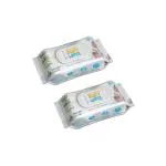 Earth Lap 99% Pure Water Premium Baby Wipes With Lid - 80 Count, 100% Plant-based Unscented, Flip-top Packs, Enriched With Aloe Vera, Soft Cleansing Baby Wipes Lid - Pack Of 2