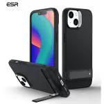 ESR Mobile Cover for iPhone 14/13 Air Shield Boost Series with Metal Kickstand (Black)