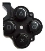 New World PSP 3000 2000 Slim PSP E1000 X Triangle Box Circle Button With Rubber Replacement And Repair Part