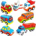 WORLD WIDE WISHES Multicolor Unbreakable Car Truck Toys Set for Kids - Pack Of 7