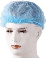 ETS Handpro Hairnet Disposable Stretchable Caps - Cover Hair For Cooking & Hygiene (Blue Color) - 100 Pcs Pack of 1