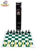 DANDLES Mat Chess Board game for Kids, Foldable Club Chess game for 6+ Ages Strategy & War Games Board Game