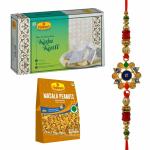 Haldiram's Nagpur Kaju Katli (500 g),Masala Peanuts(200 gm) With Premium Rakhi