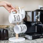 Bains Couple Coffee Mug Husband and Wife Mugs Couple Cup Set of 2 Mug Mr and Mrs Novelty Gift Present for Valentines Day Wedding Engagement Anniversary Newlyweds for Couples White New (Story from n to)