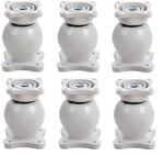 HARMONUS Style with Virgin Plastic Door Magnet Door Holder/Door Magnet Catcher/Door Catch/Magnetic Door Stopper/Door Magnetic Size No.5 (White, Pack of 6),HMAGNET-05-06-WHITE