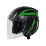 TVS Racing Lark Graphics Helmet - Batman Green|Black L