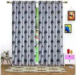 Dc Decastle 243 cm (8ft) Door Curtain (Grey, Pack of 2)