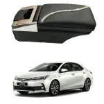 Oshotto Dual Tone Car Armrest Console Beige & Chrome Compatible with Toyota Corolla Altis