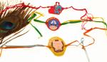 Kavim Superman Captain America Iron cartoon rakhi for Kids