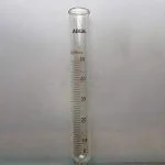 ABGIL Borosilicate Glass Test Tube With Rim And Graduation(marking) 50 ml Capacity 6 Units - OD 25mm x Length 200mm