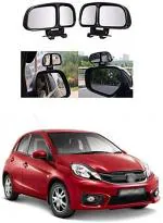 Aarya Traders Blind Spot Manual Remote Car Mirror (Pack of 2), Model - Honda-Brio