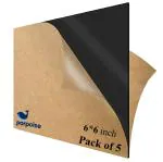 Porpoise Black Black Glass Painting High Glass Sheet 3mm, 6x6 inch (Pack of 5)