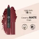 Colors Queen Color It All Non-Transfer Lip Crayon Lipstick| Long Lasting Crayon Lipstick with Creamy Matte Finish| Smudge Proof & Kiss Proof Lip Crayon for Women (Plum House, 3.5 gram) Lipstick