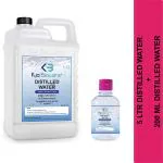 KIA BIOCARE Distilled Water for Battery/Medical Equipment/Chemicals or Cosmetics Formulation Kitchen Cleaner (5200 ml, Pack of 2)