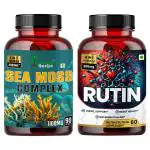 Humming Herbs Rutin 600mg 60 Capsules & Sea Moss Complex 2600MG 90 Capsules Combo Pack