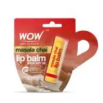 WOW Skin Science Masala Chai Lip Balm | Softens Dry & Chapped Lips | Protects Lips From Dryness | Long Lasting Moisturization | Keeps Lips Soft | 16hrs Guranteed Relief From Dry Chapped Lips