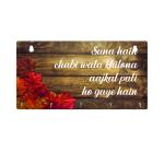 Random Funny Quotes Wall Hanging Key Holder with 5 Hooks (Multi)