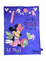 Disney Baby Mushy Minnie Mouse Digital Print Velvet by Sherpa Super Soft Plush Baby 2Ply Blanket 75X100 CMS 0-9 Month