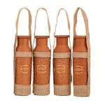 MY KALASH 100% PURE TERRACOTTA WATER BOTTLE PACK OF 4 PC