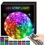 XERGY Led Strip Lights with 44 Keys IR Remote24V Power Supply Color Changing 5050 RGB 300 LED's -10M