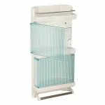 Cipla Plast White Plastic King Corner Cabinet Shelf 62x30x14 cm