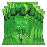 Sara Soul of Beauty D-Tan Pedicure Manicure Kit | Suitable for Tan Removal & Skin Softens (6 X 50gm)