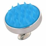 Scarlet Line Hair Scalp Massager Shampoo Brush Ultra Soft Silicone Bristles Exfoliating Ergonomic Scrubber Comb for Dandruff Removal, Hair growth