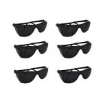 Welbuilt Premium Safety Goggles Eye Protection, Anti Fog, Scratch Resistant, UV Protected, Light Weight Polycarbonate Protective Safety Glasses (Pack of 6 )