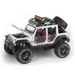 Ktrs Enterprise Jep Wrngler Rubion Alloy Pickup 1:24 Scale Model Car Exclusive Alloy Metal Car Die-Cast Car Scale Model Pullback Toy Car With Sound & Light Music Best Gifts Toys Kids Colors As Per Stock